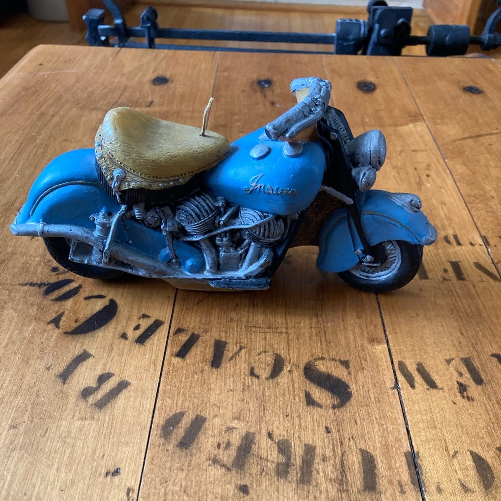 Indian Motorcycle handmade candle